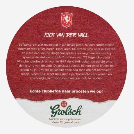 FC Twente - Kick van der Vall — viltje