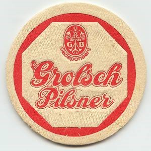 Grolsch pilsner (rood  )  — viltje