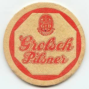 Grolsch pilsner (rood)   — viltje