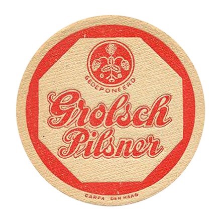 grolsch pilsner (rood)  — viltje