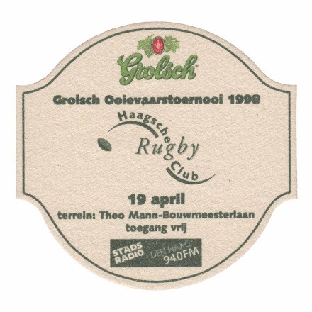 Haagsche Rugby club 1998 — viltje