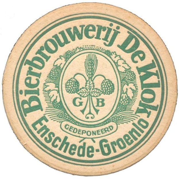 Bierbrouwerij De Klok (lichtgroen)   — viltje