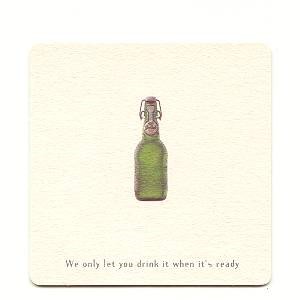 We only let you drink - met reliëf — viltje2