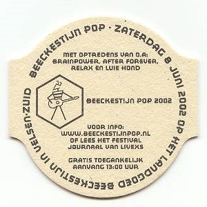 Beeckestijn pop 2002 — viltje