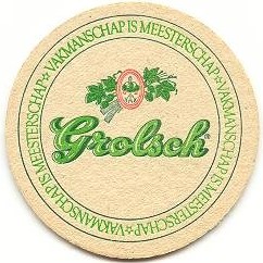 Grolsch (wit/groen) — viltje